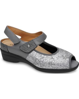 Sandálias de Mulher CALZAMEDI SANDALIAS ORTOPEDICAS 0784 DEDOS MARTILLO GRIS