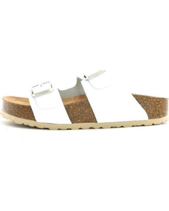 Sandálias de Mulher 20 VEINTE TREND ZUECO HEBILLAS MALU BLANCO