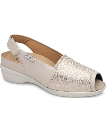 Sandálias de Mulher CALZAMEDI SANDALIAS ORTOPEDICAS 0785 PLANTILLAS BEIGE