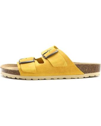 Sandálias de Mulher 20 VEINTE TREND ZUECO HEBILLAS IDRA MOSTAZA