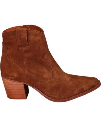 Botins de Mulher BRYAN BOTAS CAMPERAS PIEL SERRAJE MARRONES SERRAJE TABAC