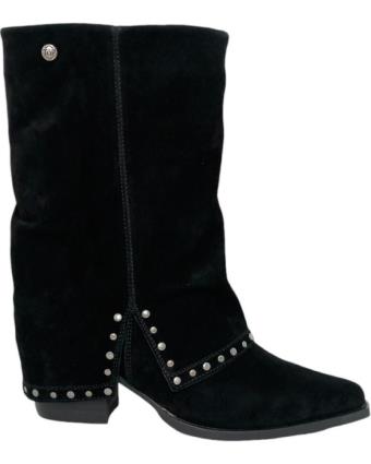 Botas de Mulher TOP3 TOP 3 SHOES BOTA PIEL SOLAPA SS24719 NEGRO