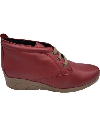 Botins de Mulher CALZADOMANIA BOTIN PIEL CORDON ROJO