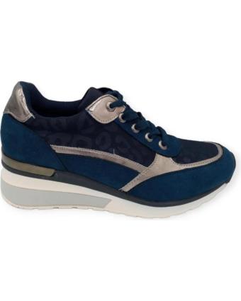 Sapatilhas de Mulher DON ALGODON ZAPATILLA MARINO PLATA ZHI1302 AZUL