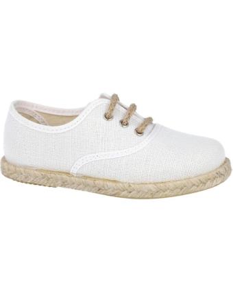 Sapatos de Menino ANDREA RUIZ 260-L ALPARGATAS DE YUTE PARA NIÑO BLANCO
