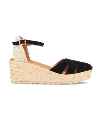 Sandálias de Mulher MARILA YUTE PARA MUJER DE SERRAJE CON CUNA MEDIA SEATTLE NEGRO