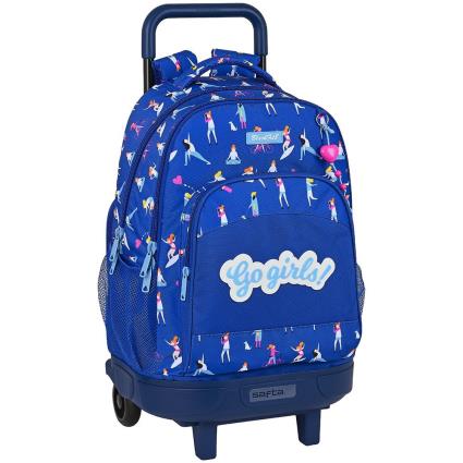 Mochila Escolar com Rodas  Azul