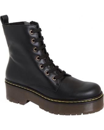 Botins de Mulher RODRI - BOTIN PIEL CORDON-CREMALLERA NEGRO