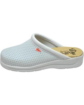 Sapatos de Mulher DIAN PISA ZUECO LABORAL ANTIDESLIZANTE MUJER BLANCO