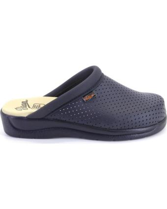 Tamancos de Mulher DIAN PISA ZUECOS O MULES DE MUJER PIEL AZUL MARINO