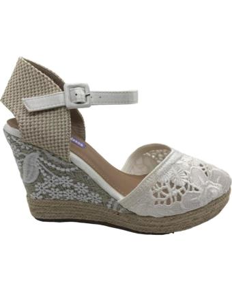 Sandálias de Mulher MANDARINA ESPARTENA CUNA NOVIA SHOES AYANA BLANCO