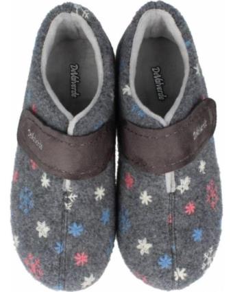 Pantufas de Mulher DEVALVERDE ZAPATILLA HOGAR PARA MUJER 6065 COLOR GRIS