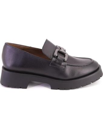 Mocassins de Mulher BARMINTON 501 MOCASINES DE MUJER PIEL ADORNO METALICO NEGRO