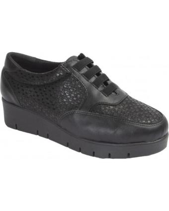 Sapatos de Mulher DUENDY - ZAPATO MUJER - ELASTICOS PIEL-LICRA-CUNA CONFORT NEGRO