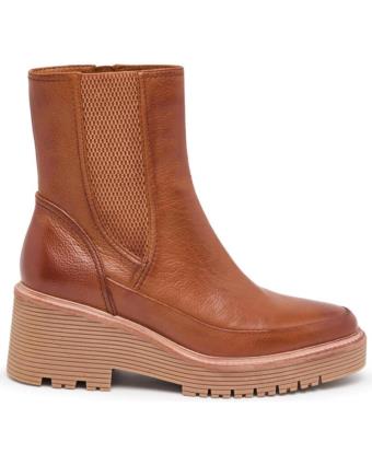 Botins de Mulher REGARDE LE CIEL BOTIN ELASTICO COGNAC