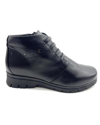 Botins de Mulher CHIC VISION BOTIN MUJER CUNA CONFORT PIEL VALERIAS E NEGRO