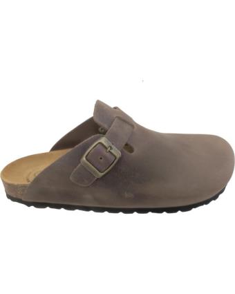 Tamancos de Mulher e Homem MAWEN ZUECO BIO DE PIEL GENUINA MARRóN