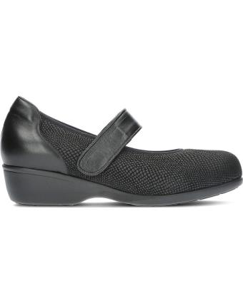 Sabrinas de Mulher CLEMENT SALUS MERCEDITA HORMA EXTRA ANCHA 442156 NEVADA BLACK