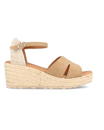 Sandálias de Mulher MARILA YUTE PARA MUJER DE SERRAJE CON CUNA MEDIA BOSTON MUSHROOM BEIGE