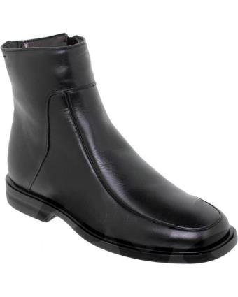 Botins de Homem CALZADOS ALMENA BOTIN CABALLERO PIEL NEGRO NEGRO-GRIS