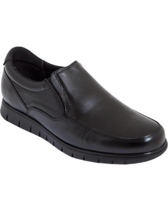 Sapatos de Homem MAXI CONFORT ZAPATO CABALLERO PIEL CON ELASTICOS NEGRO