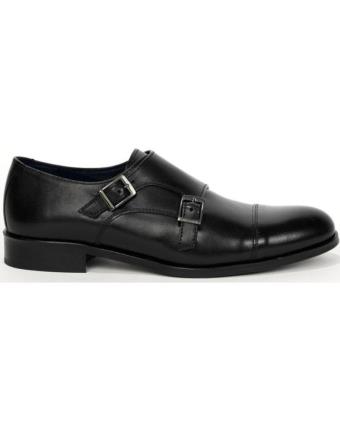 Sapatos de Homem TOLINO - ZAPATO MONKSTRAP 2 HEBILLAS A8082 NEGRO