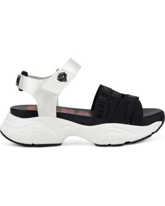 Sandálias de Mulher ED HARDY OVERLAP SANDAL BLACK-WHITE BLANCO