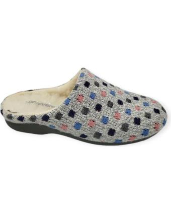 Pantufas de Mulher BEREVERE ZAPATILLA CASA GRIS