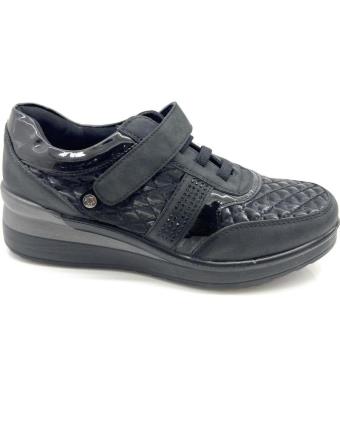 Sapatilhas de Mulher CHIC VISION ZAPATO MUJER CUNA CONFORT ELASTICO-VELCR NEGRO