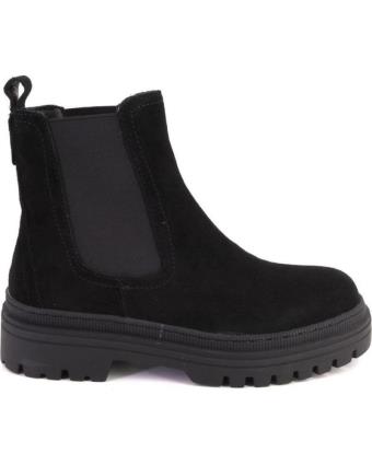 Botins de Mulher KELARA K31281 BOTINES DE MUJER ANTE SERRAJE NEGRO