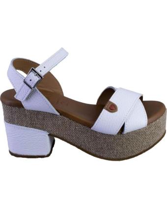 Sandálias de Mulher OH MY SANDALS 5253-4002 SANDALIAS DE MUJER ANTE-SERRA BLANCO