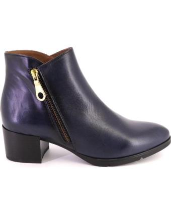 Botins de Mulher BARMINTON 5105PONCHO BOTINES DE MUJER PIEL AZUL MARINO