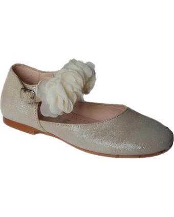 Sapatos de Menina YOWAS BAILARINAS 25501 COMUNION BEIGE