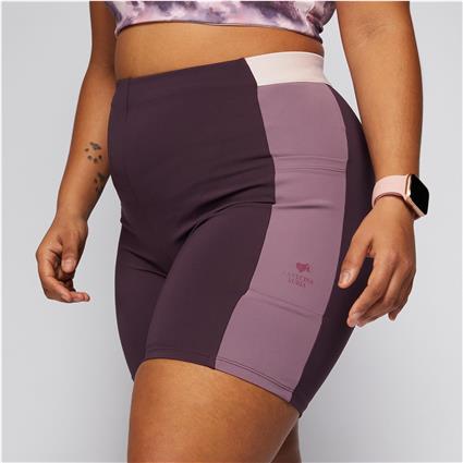 Leggings Curtas LVR - Roxo - Cintura Alta Mulher tamanho S