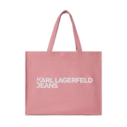 Karl Lagerfeld Jeans BOLSO DE LONA CON LOGOTIPO, Rosa - Ref.