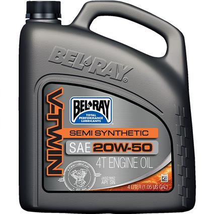 Bel-ray Óleo De Motor V-twin 20w-50 4-stroke Semi-synthetic 4l
