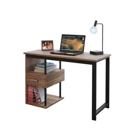 Secretária Party, 100 x 50 x 75 cm, Metal e Aglomerado, Carvalho