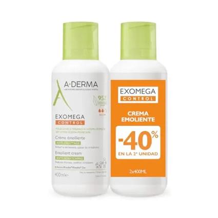 A-Derma Exomega Control Emollient Cream 2 X 400 ml
