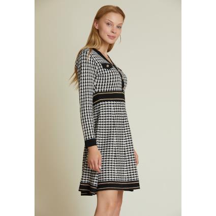Vestido curto, estampado gráfico