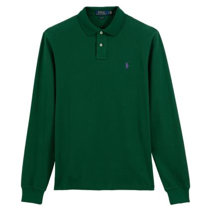 Polo slim de mangas compridas