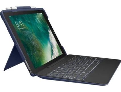 Slim Combo - Teclado E Pasta de Folio - Retroiluminação - Apple Smart Connector - Qwerty Italiano Azul Clássico Caixa - Para Apple 10.5-INCH Ipad AIR (3? Gera??o), 10.5-INCH Ipad PRO