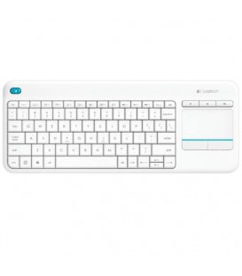 K400 Plus Teclado RF Wireless Qwertz Alemão Branco