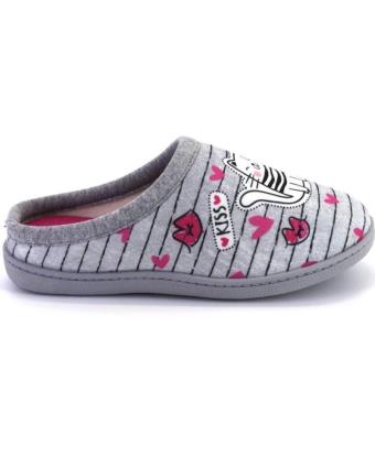 Pantufas de Mulher PLUMAFLEX ROAL 12317 ZAPATILLAS DE CASA DE MUJER GRIS