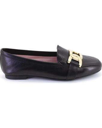 Mocassins de Mulher MARCA INEXISTENTE EUFORIA LOTO MOCASINES PLANOS DE MUJER PIEL NEGRO