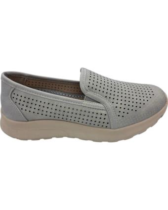 Esportes de Mulher CALZADOMANIA ZAPATO PIEL PICADO GRIS
