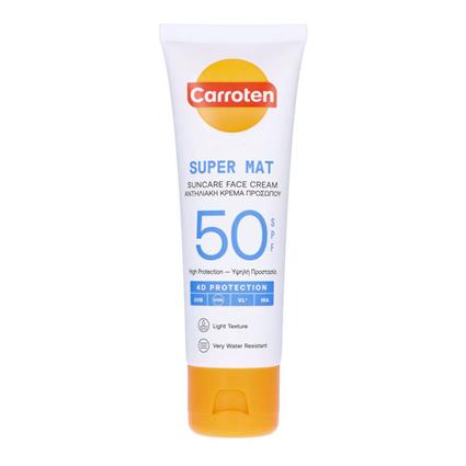 Carroten Creme Facial Face Super Mat Spf 50 50 Ml
