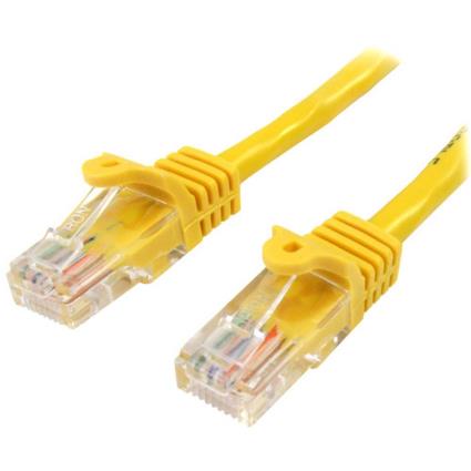 CABLE 1M AMARILLO CAT5E RJ45