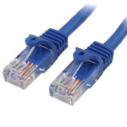 CABLE DE RED 0 5M AZUL CAT5E