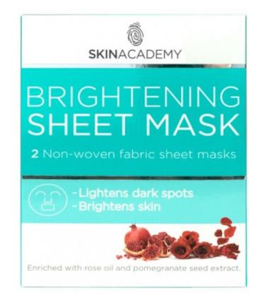 Face Facts Brightening Sheet Masks Pomegranate - Rose Flower Oil Vegan