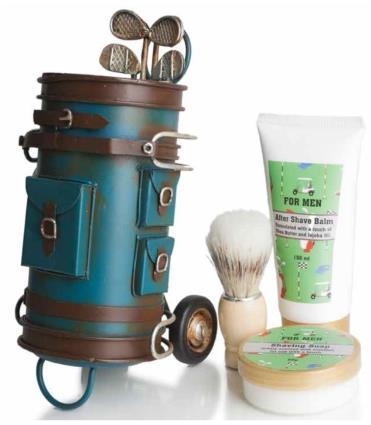 Tacos de Golf Kit After Shave Balm+Pincel de Barbear